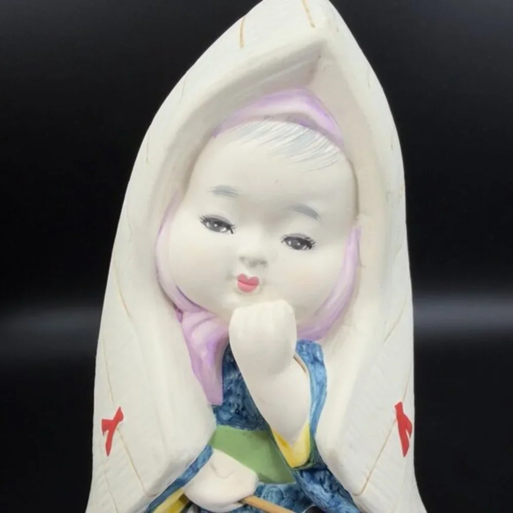 Vintage Japanese Porcelain Bisque‎ Doll Figure Ceramic Whimsical Made In Japan